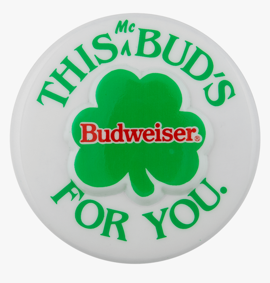 Budweiser 3d Shamrock Beer Busy Beaver Button Museum - Circle, HD Png Download