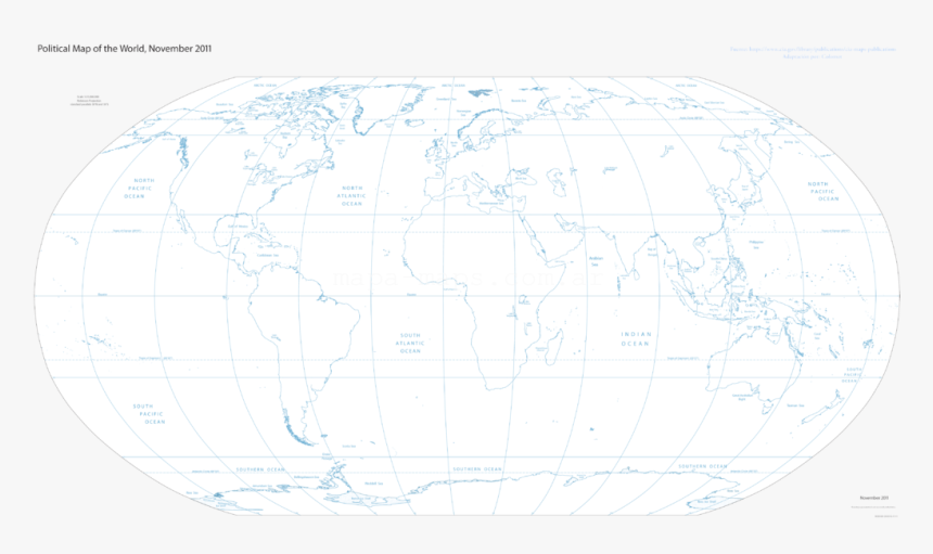 Mapa Mundi Centrado En El Océano Atlantico, HD Png Download