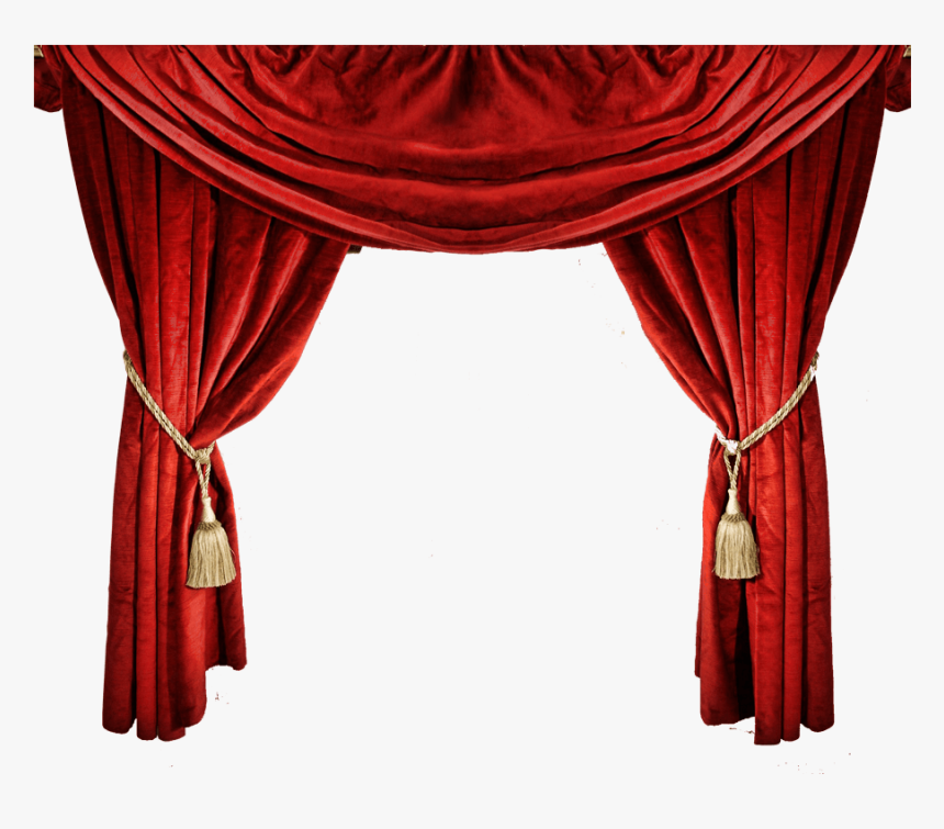 Drapes - Stage Red Velvet Curtains, HD Png Download