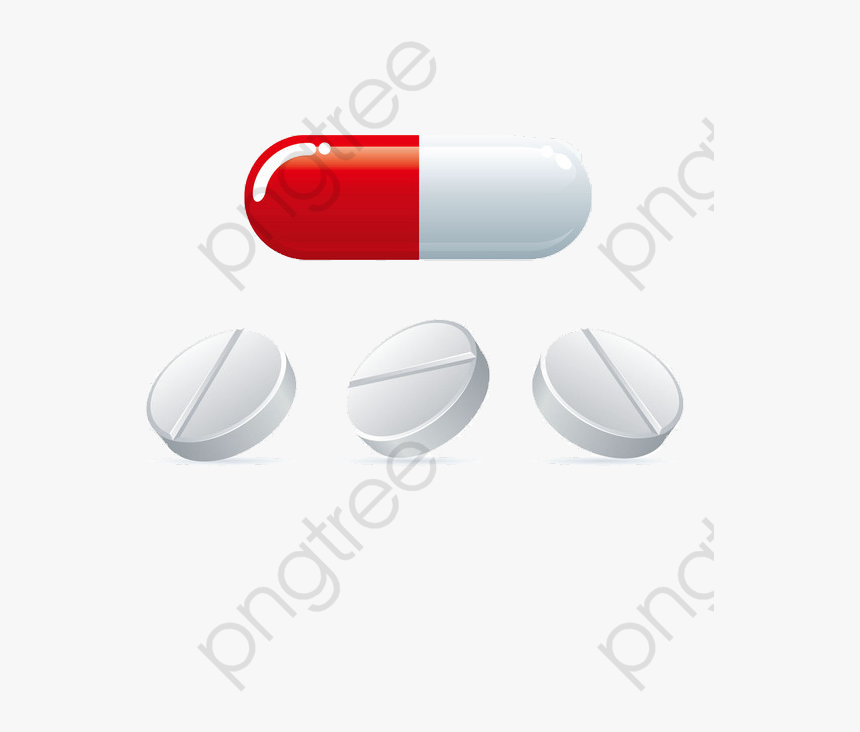 Pills Clipart Tablet - Vector, HD Png Download