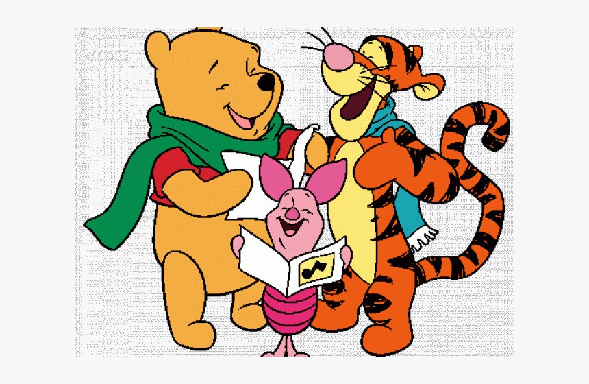 Merry Christmas Clipart Mickey Mouse - Winnie The Pooh Tigger Piglet, HD Png Download
