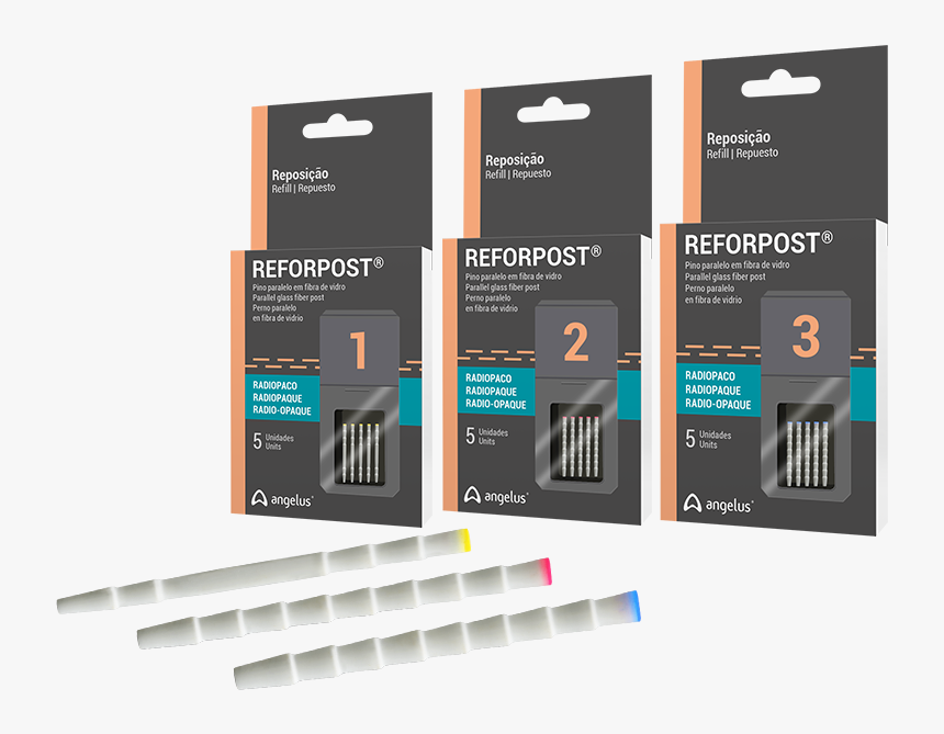 1808270330 Reforpost Fibra De Vidro Reposicao 5un Montagem - Angelus Reforpost Fibre Glass Refill, HD Png Download