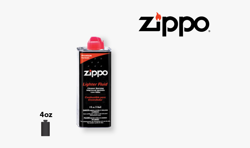 Zippo® Lighter Fluid 4 Oz & 12 Oz, HD Png Download , Transparent Png