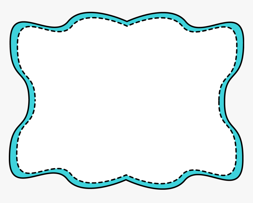 Frame Clipart Blue - Blue And Black Frame, HD Png Download
