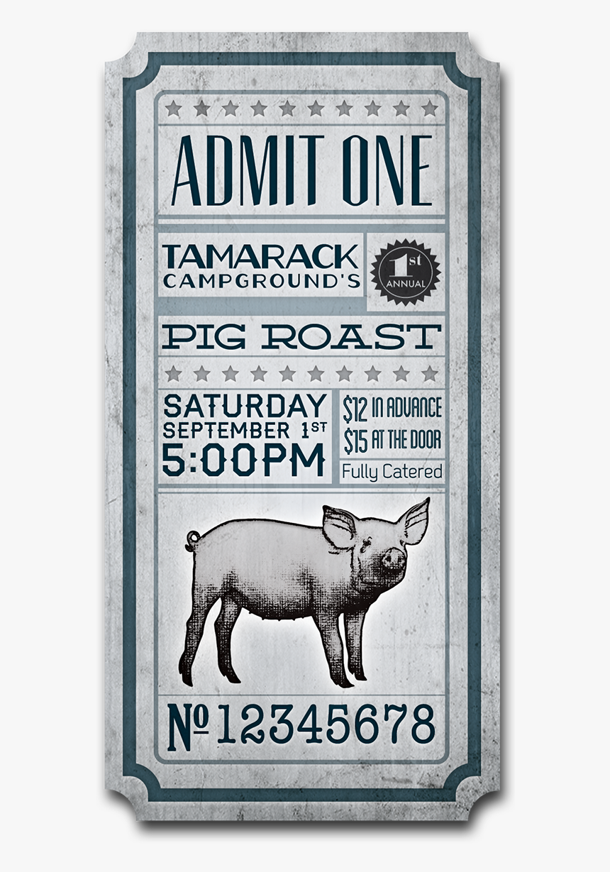 Tamarack Is A Privately Owned Campground Where My Family - Domestic Pig, HD Png Download