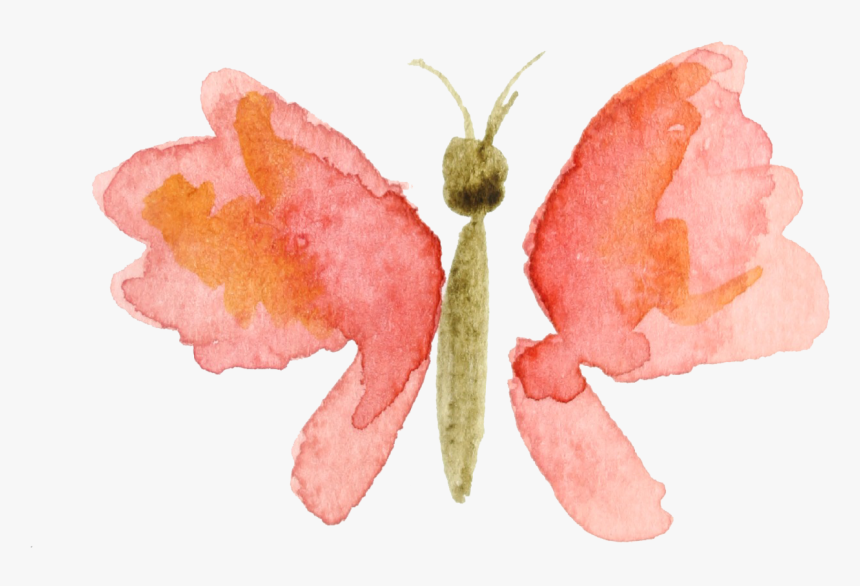 Free May Desktop Calendar And Watercolor Clipart - Watercolor Butterfly Painting Png, Transparent Png