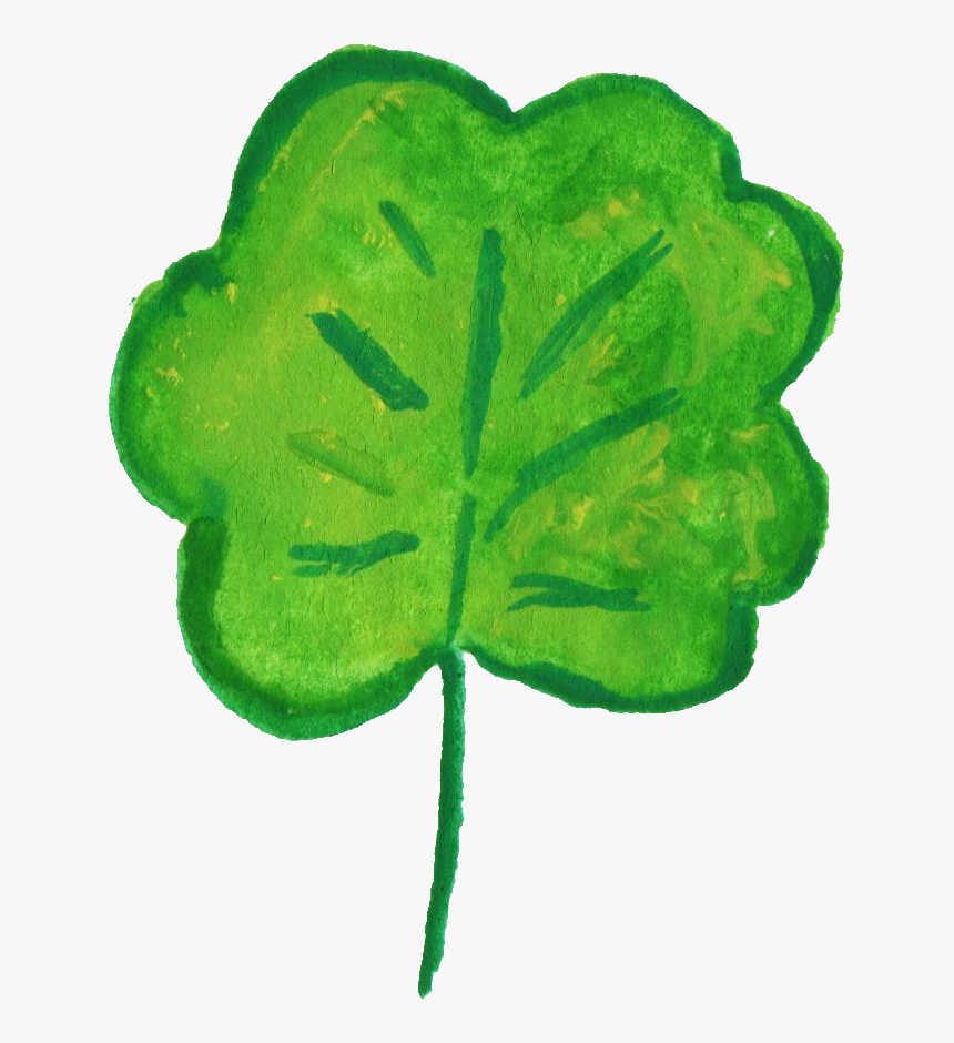 30 Watercolor Leaf Vol - Shamrock, HD Png Download