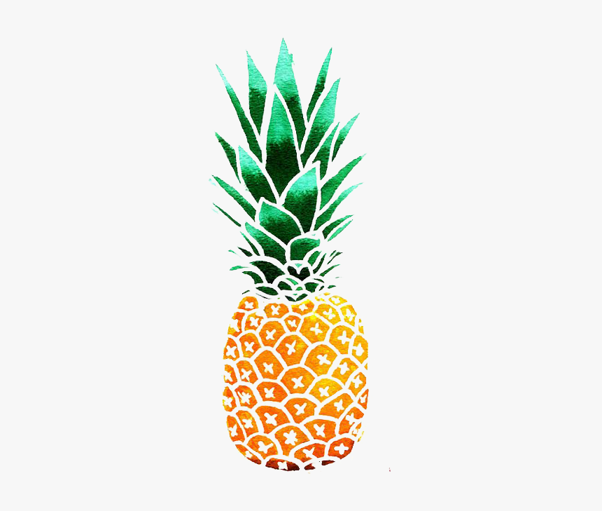 Clip Art Pineapple Watercolor - Illustration Pineapple Png, Transparent Png