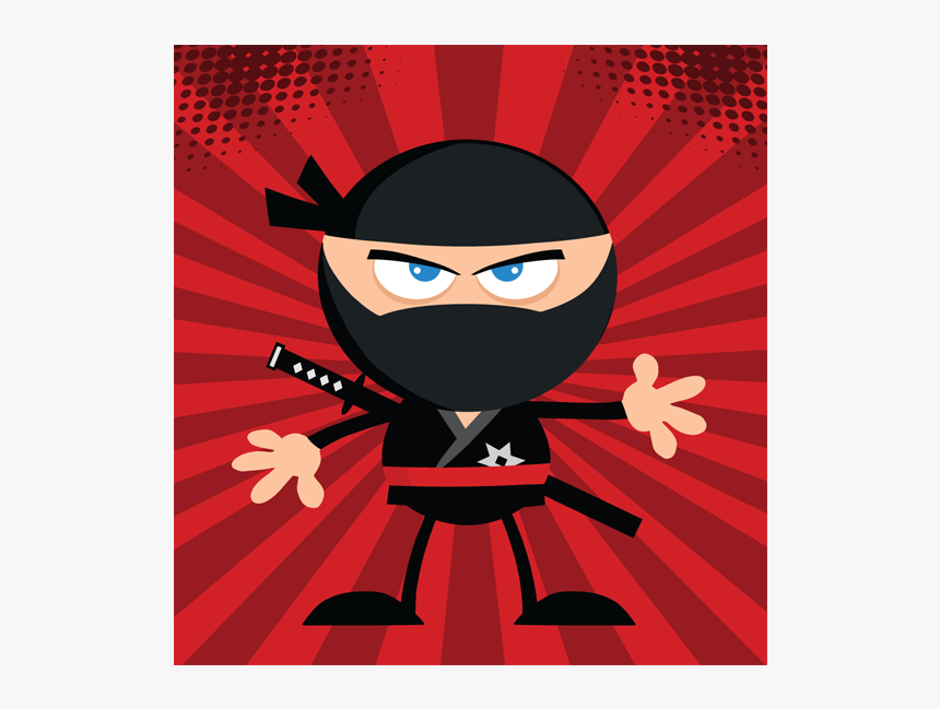 Ninja Warrior Cartoon Character Warrior Vector Humor - American Ninja Warrior Cartoon, HD Png Download