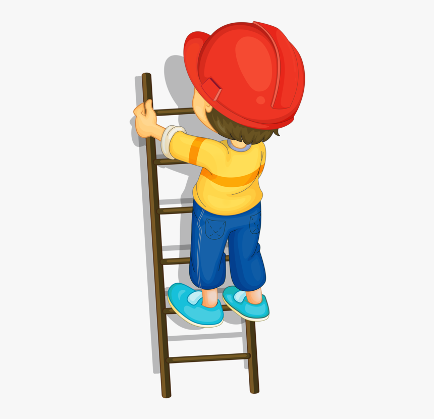 Personnages Illustration Individu Personne - Boy Climbing Ladder ...