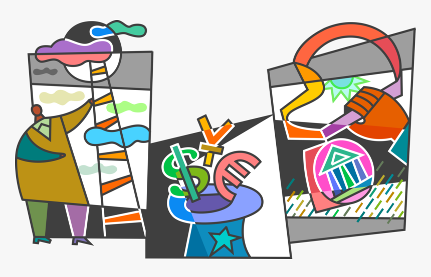 Vector Illustration Of Climbing Ladder To Reach For, HD Png Download