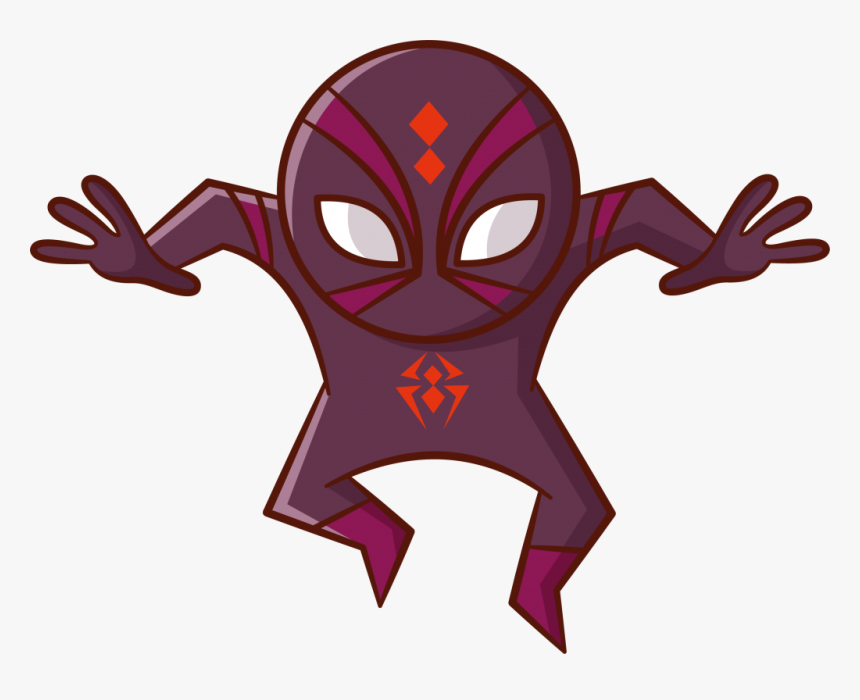 Cartoon Ninja Spider, HD Png Download