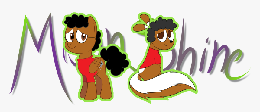 Moon Shine The Pony And Skunk - Cartoon, HD Png Download