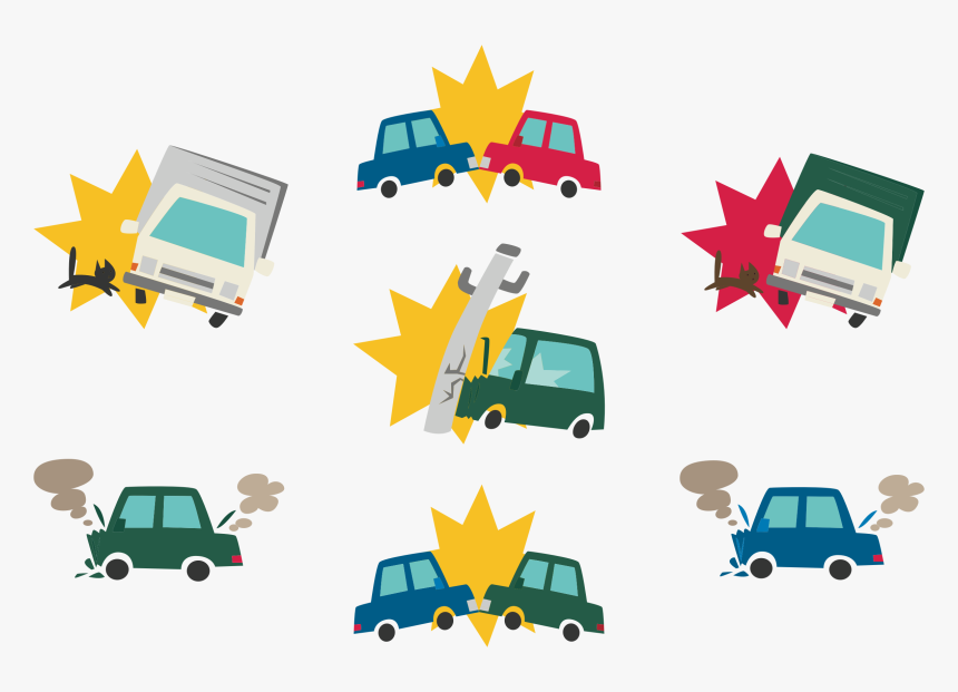 Transparent Crashed Car Png 交通 事故 イラスト 無料 Png Download Transparent Png Image Pngitem
