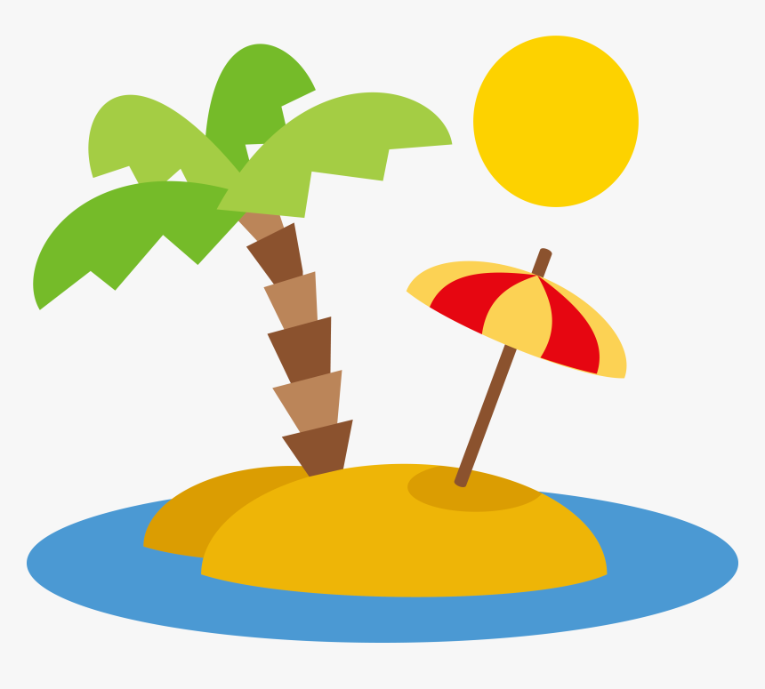 Transparent Beach Vector Png, Png Download