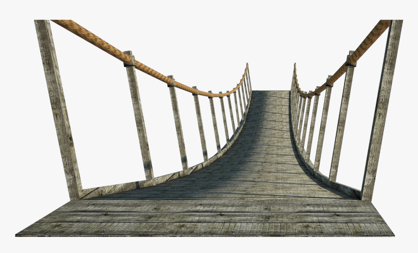 Broken Bridge Clipart Rope Bridge Transparent, HD Png Download