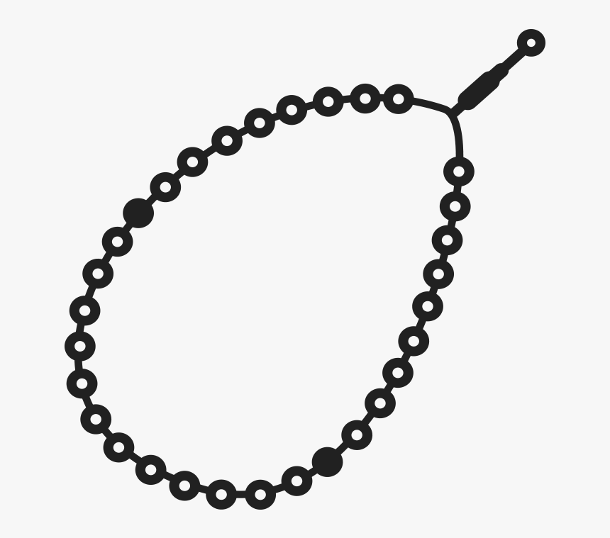 Islamic Tasbeeh Png Vector Transparent - Clip Art Circle Chain Link, Png Download