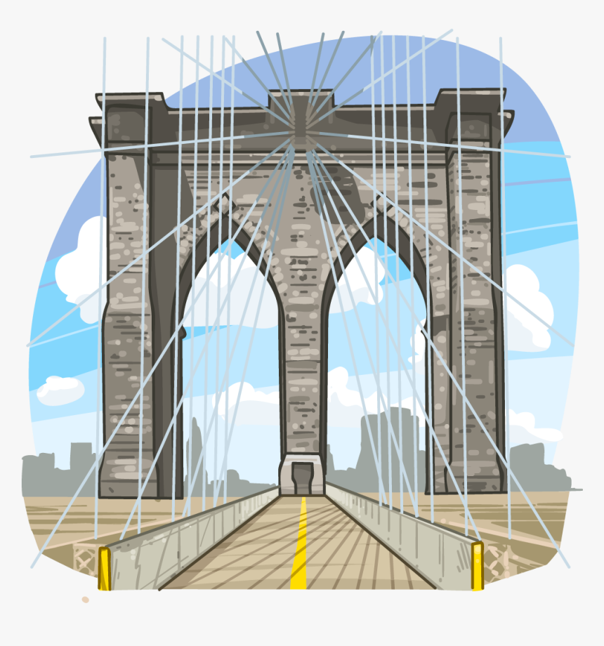 Self-anchored Suspension Bridge , Png Download - Self-anchored Suspension Bridge, Transparent Png