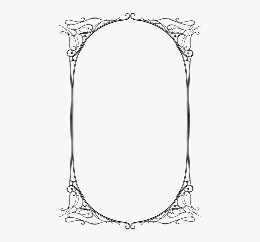 Dark, Gothic, Fantasy, Black, Metal, Frame, Picture - Gothic Borders Clip Art, HD Png Download