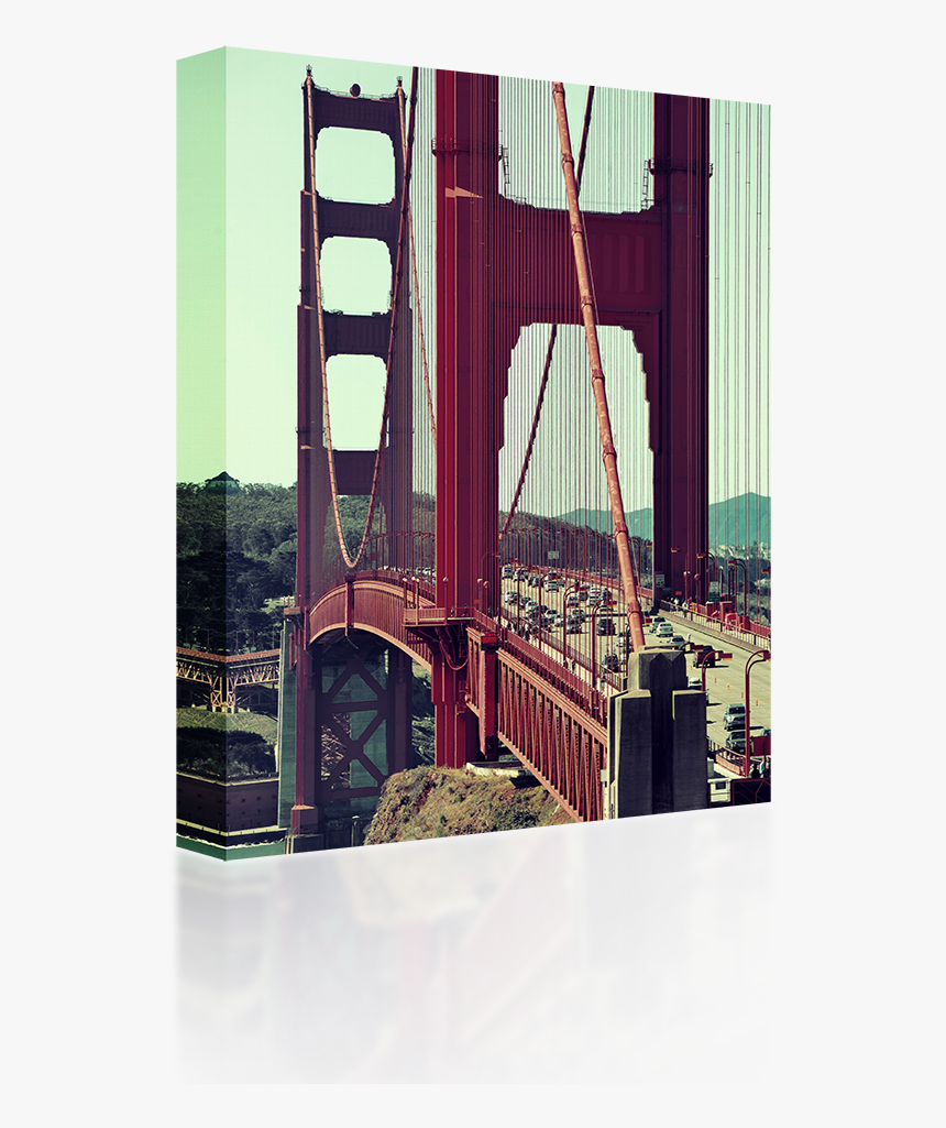 Transparent Suspension Bridge Clipart - Golden Gate Bridge, HD Png Download