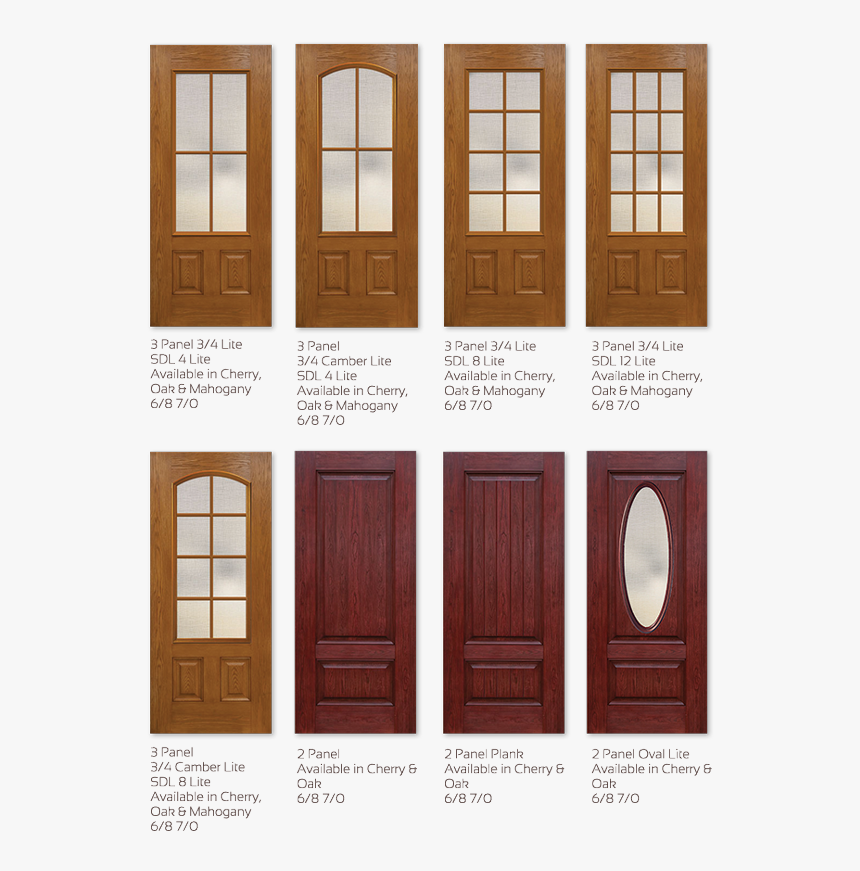 Timbergrain Fiberglass Door Panels - 4 Panel Fiberglass Door, HD Png Download