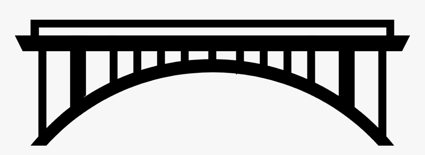 Vector Illustration Of Suspension Bridge Symbol - Vector Bridges, HD Png Download