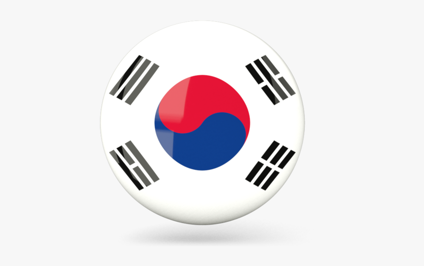 Art - Korea Flag Round Png, Transparent Png