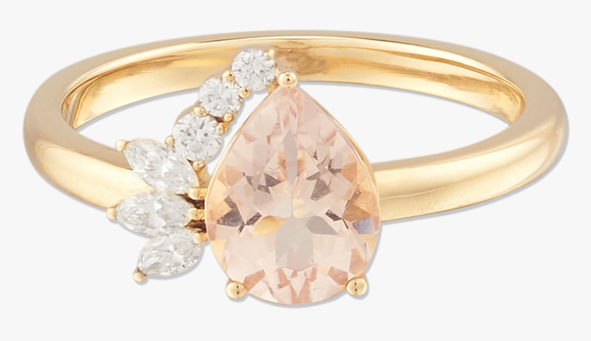 Mejuri Peach Engagement Ring, HD Png Download
