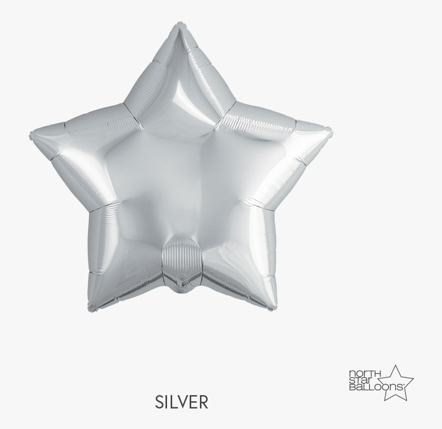 Deflated Balloon Png , Png Download - Silver Star Foil Balloon Png, Transparent Png