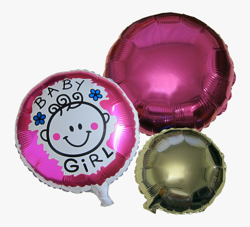 Baby Shower Girl Balloons 3 Pieces Set - Balloon, HD Png Download