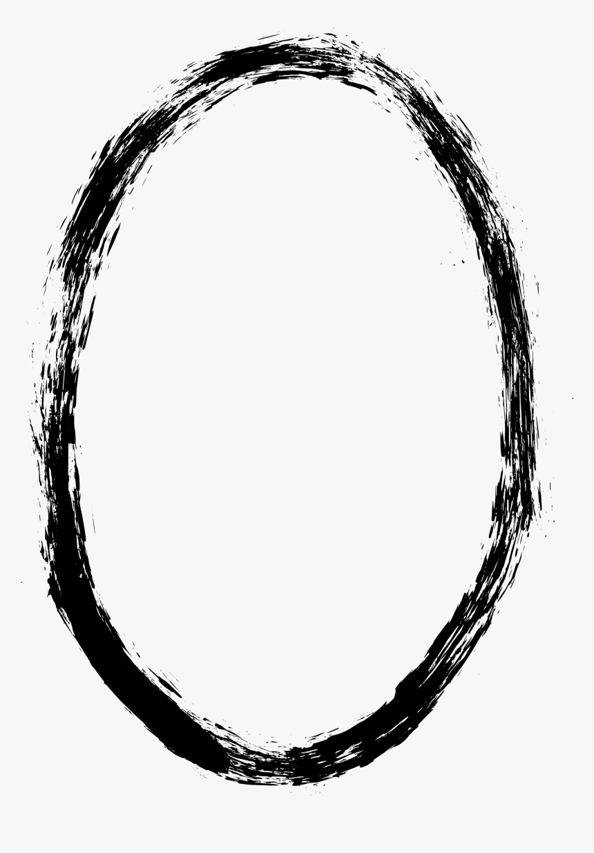 Png Oval Frame Black, Transparent Png