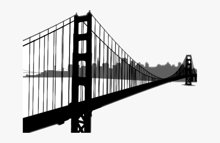 Ftebuildings Skyline Sanfrancisco - Golden Gate Bridge, HD Png Download