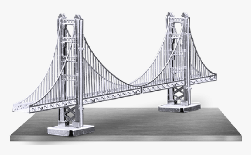 Metal Earth Golden Gate 
 Title Metal Earth Golden - 3d Model Of Bridge, HD Png Download