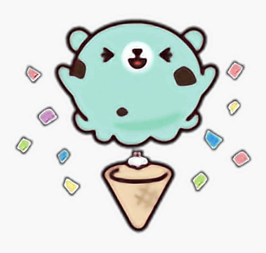 Ice Cream Line Sticker Clipart , Png Download - Stickers Png Line Kawaii, Transparent Png