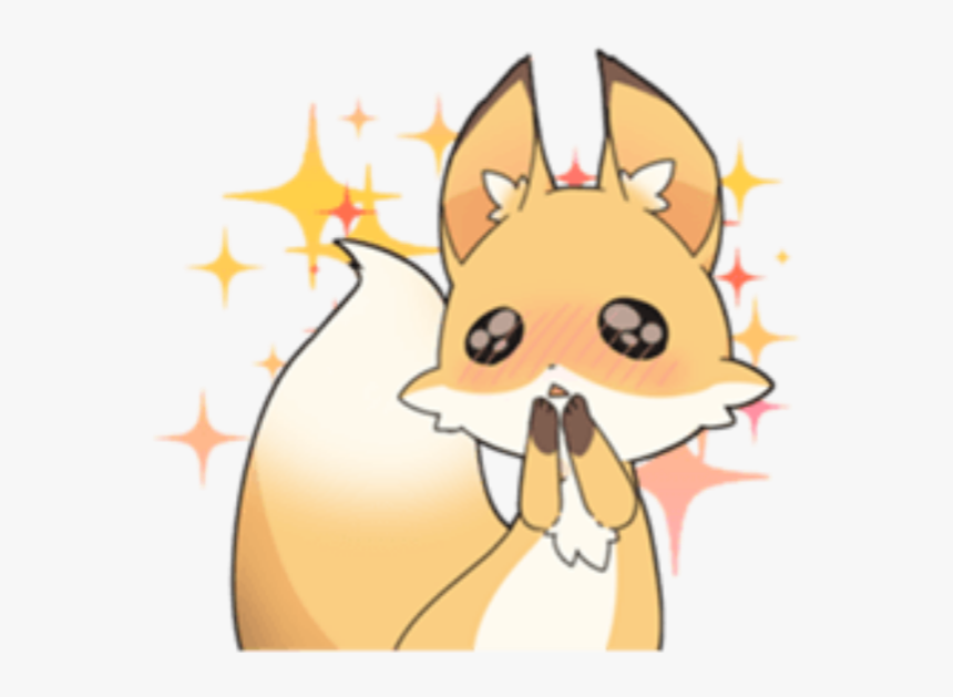#kawaii #fox #edit #png #sticker - Kawaii Fox Png, Transparent Png