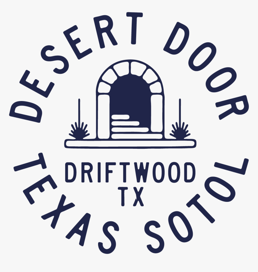 Dd Des Circle Badge Devr1 Spot Navy - Desert Door Logo, HD Png Download