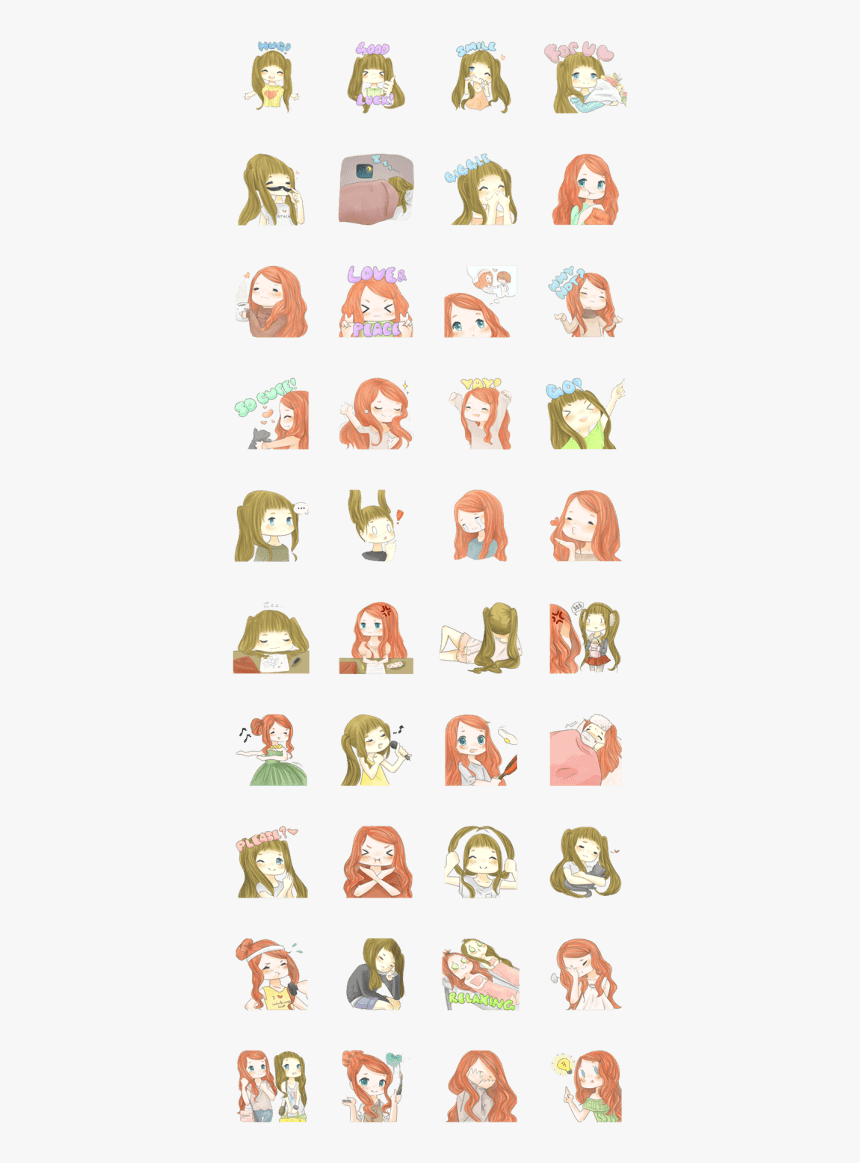 Kawaii Watercolor Set, HD Png Download