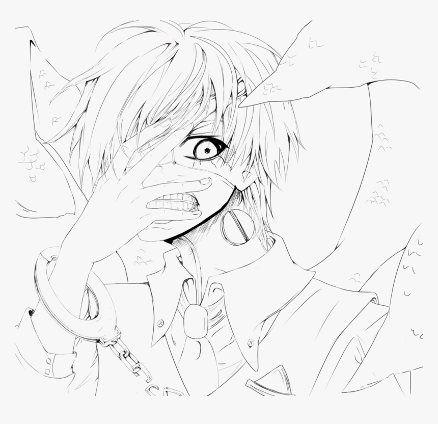 Desenho De Ken Kaneki Mangá Para Colorir - Токийский Гуль Раскраска, HD Png Download