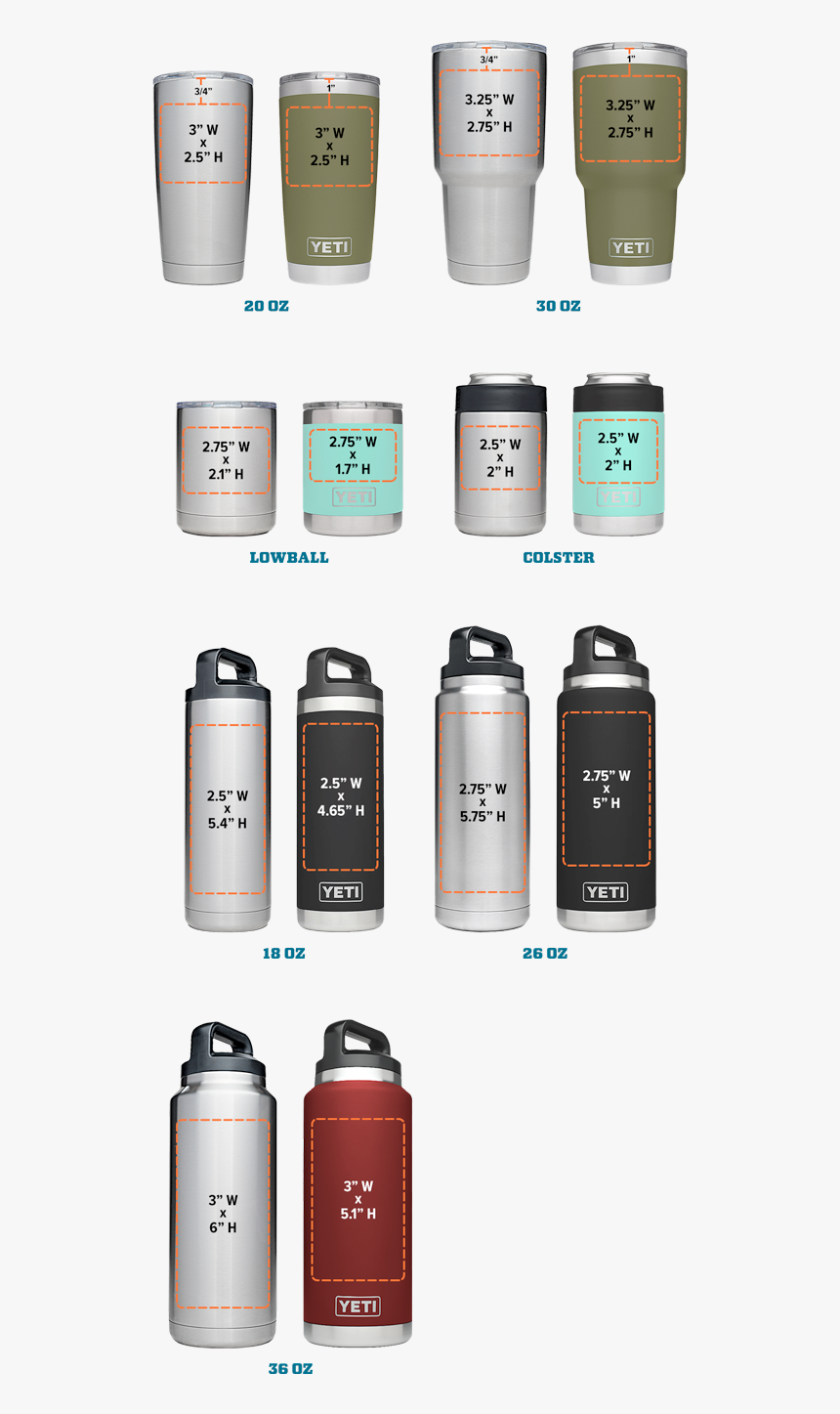 20 Oz Tumbler Decal Size, HD Png Download
