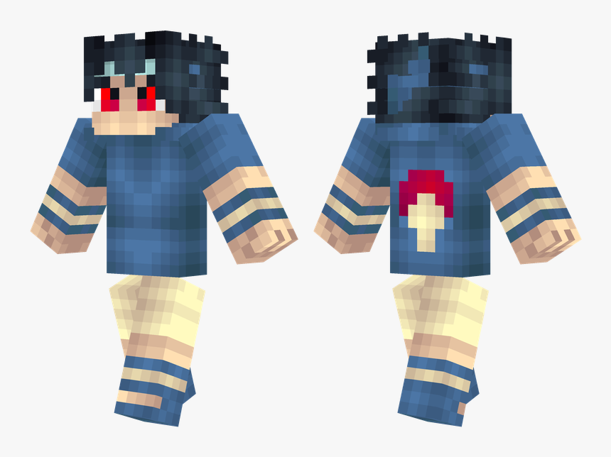Skin Do Minecraft Do Sasuke, HD Png Download