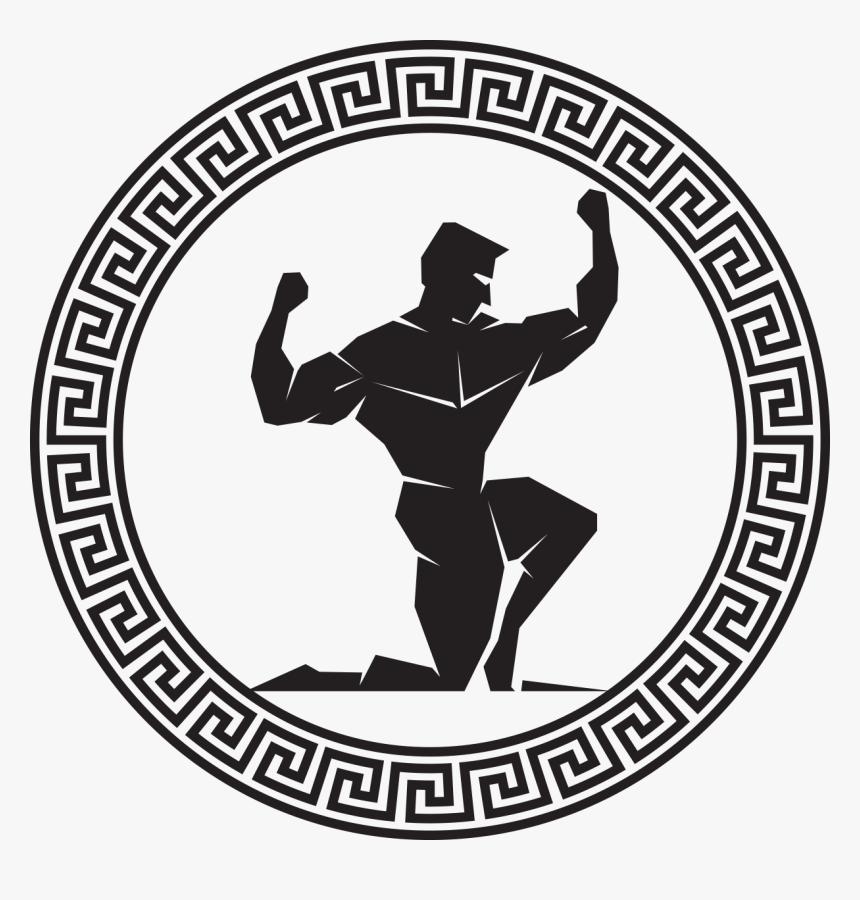 12 Travaux Hercule - Greek Pattern Circle, HD Png Download