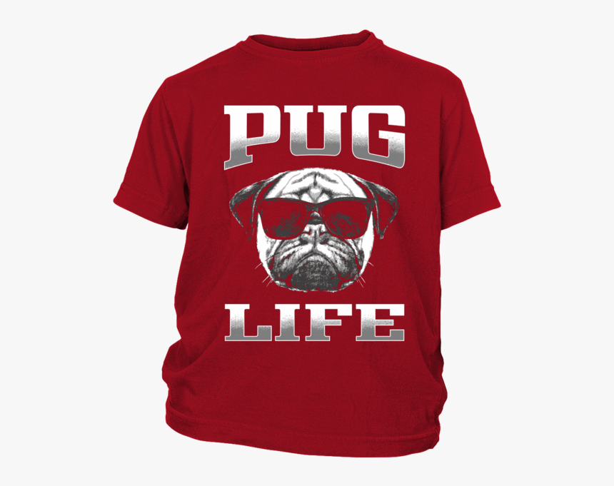 Pug Life 2 Kids T-shirt - Active Shirt, HD Png Download