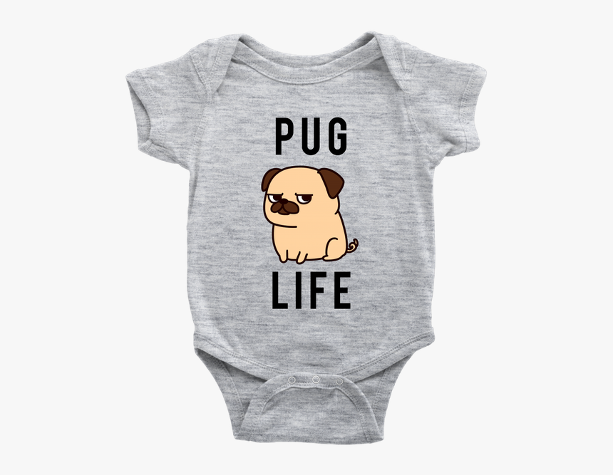 Pug Life Baby Onesie, Pug Dog Baby Bodysuit, Newborn - Funny Thanksgiving Baby Outfits, HD Png Download