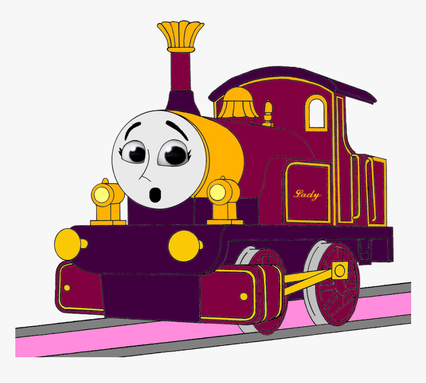 Lady S Surprised & Frightend Face - Thomas Lady Png, Transparent Png