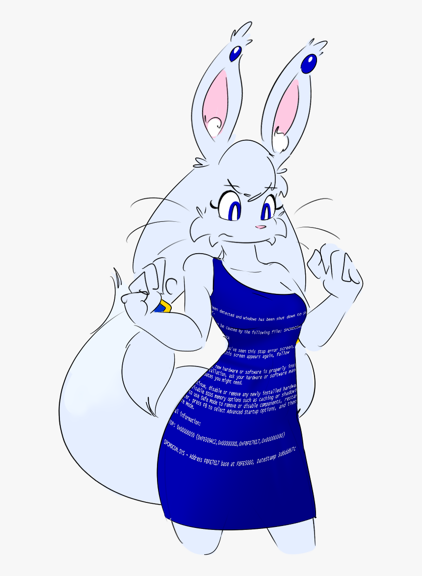 Blue Screen Of Dress - Furry Bsod Windows 10, HD Png Download