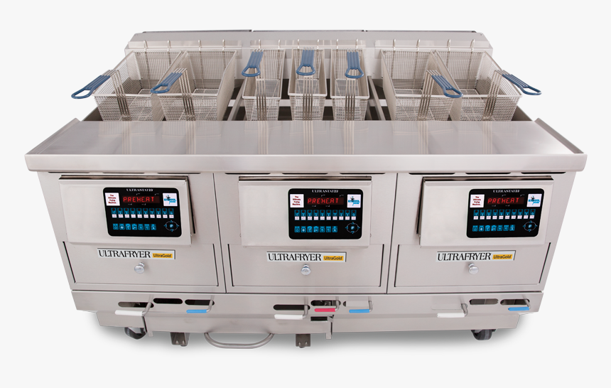 P20-18 Three Vat Gas Fryer With Ultraclear Plus Filtration - Electronics, HD Png Download