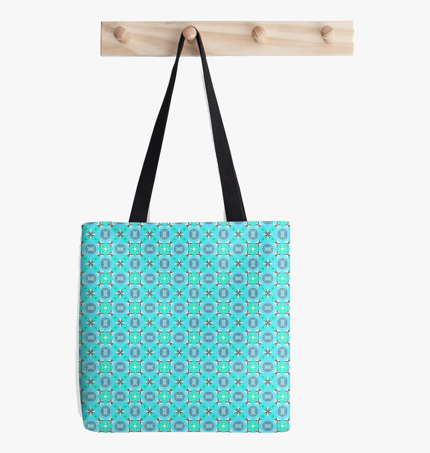 Elegant Blue Teal Abstract Modern Foliage Leaves Tote - Tote Bag, HD Png Download