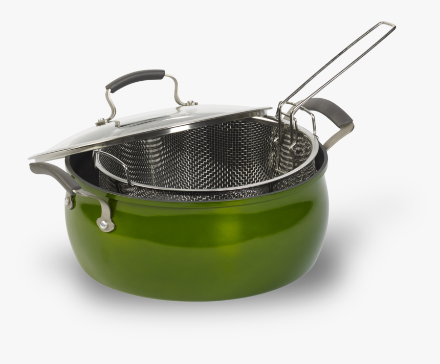 Fryer Pan With Basket, HD Png Download