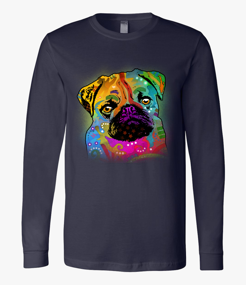 Pug Long Sleeve Shirt, All Colors & Sizes - Pug, HD Png Download