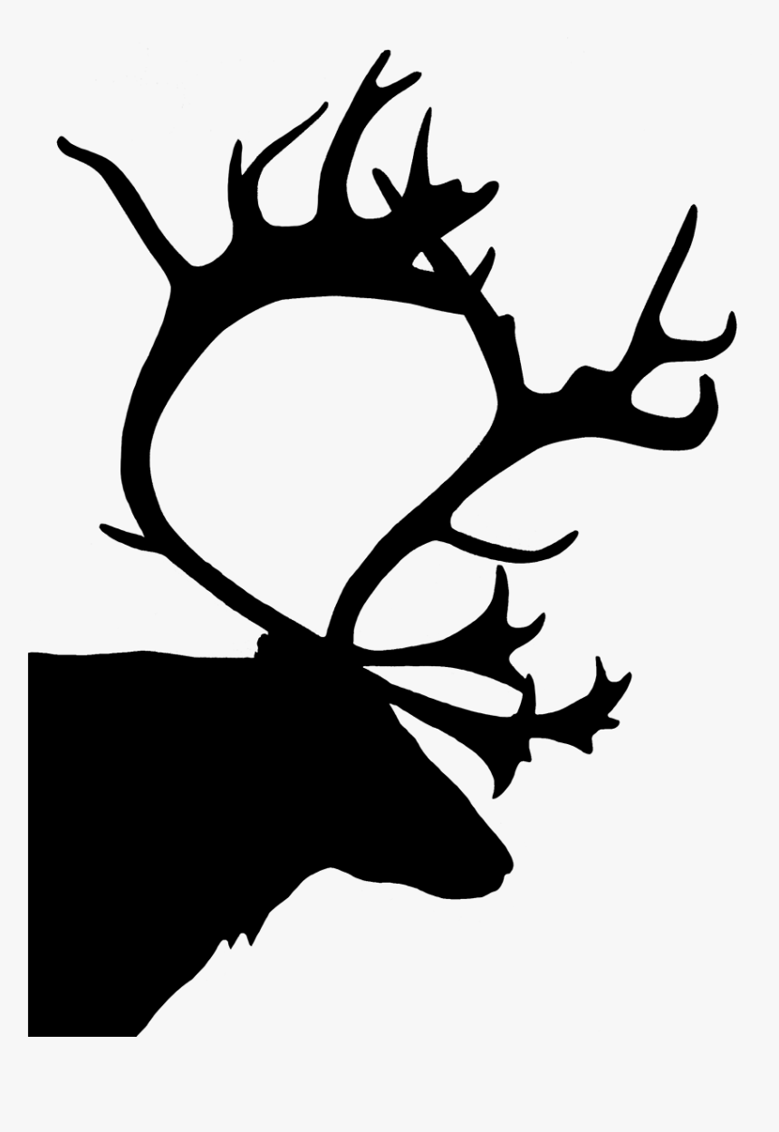 Stag Vector Silhouette - Reindeer, HD Png Download